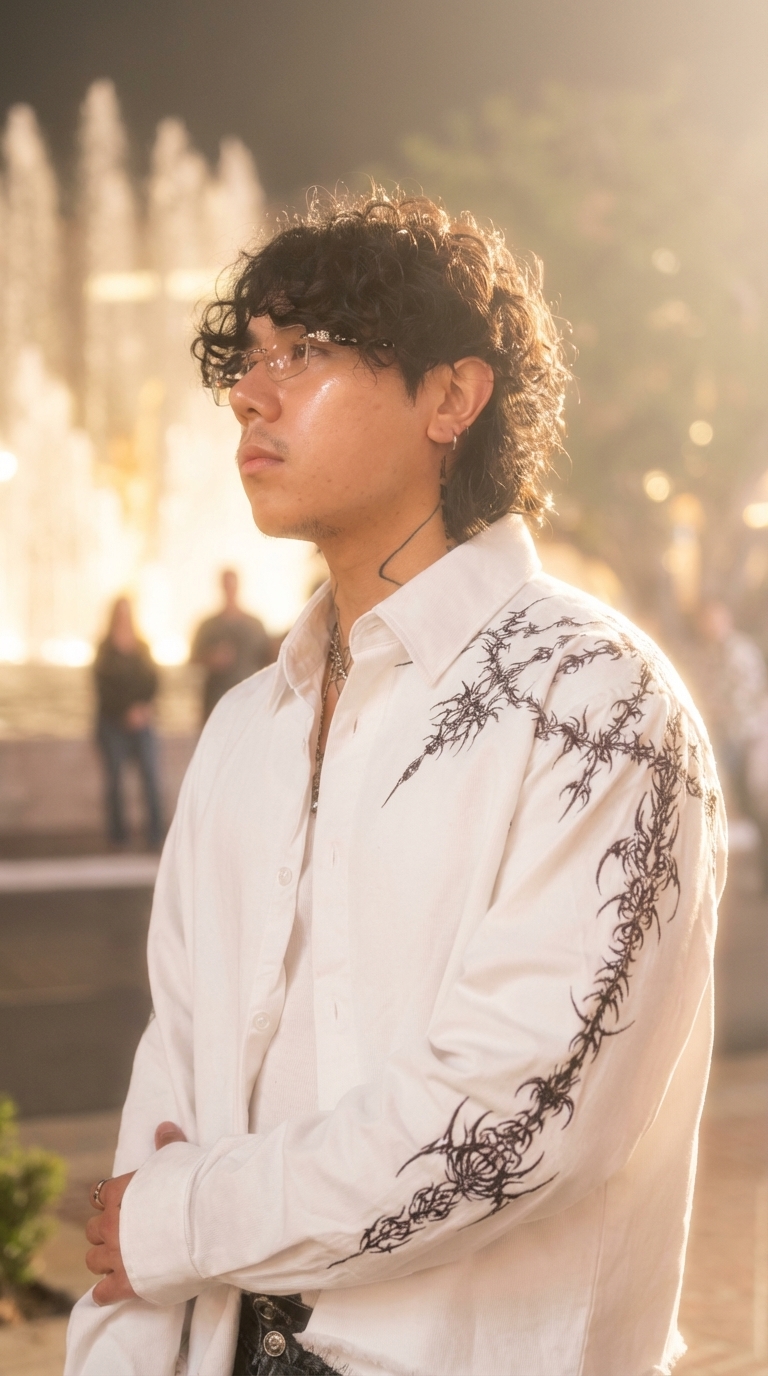 Apply a soft ethereal studio lighting effect while preserving the angle, subject, pose, clothing colors, and composition exactly as in the uploaded image. Add warm golden tones with diffused sunlight coming from the side creating gentle soft-edge shadows on the face. Enhance highlights to appear smooth and creamy with a subtle glossy sheen on skin while keeping natural texture intact. Introduce a dreamy hazy cinematic atmosphere with slight bloom around bright areas and softly glowing at whites. Improve the quality of the image, keep contrast low, and maintain an overall warm angelic mood without altering the subject's facial structure or original image details